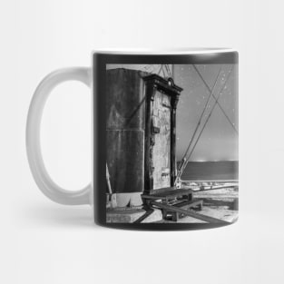 Chandler Hovey Light Tower at night Marblehead MA Black and White Mug